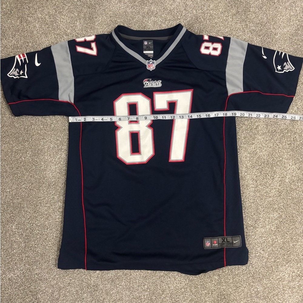 NFL Youth XL Navy New England Patriots Gronk Jersey